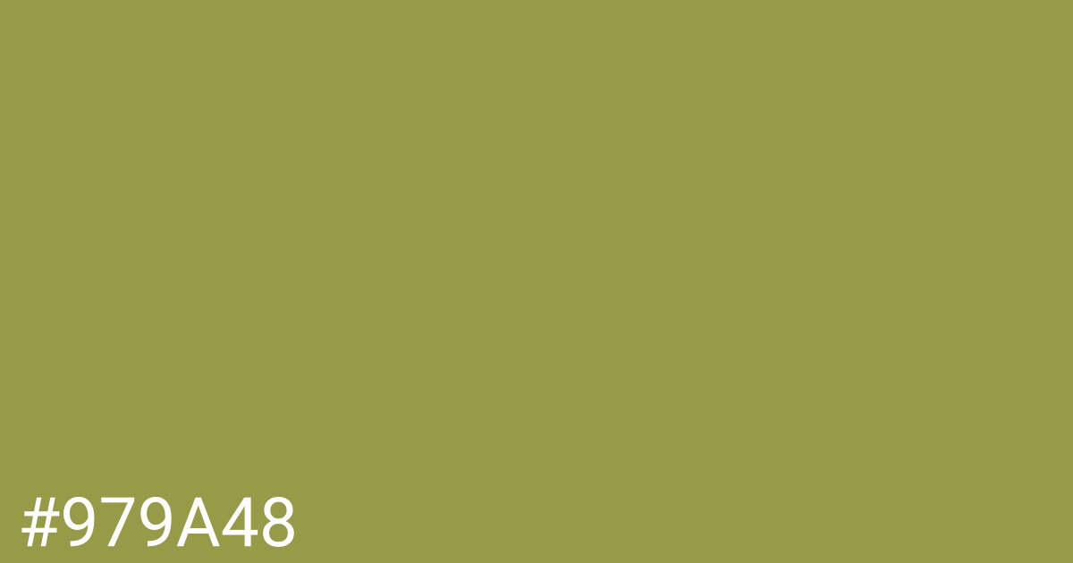 Hex color #979a48 graphic