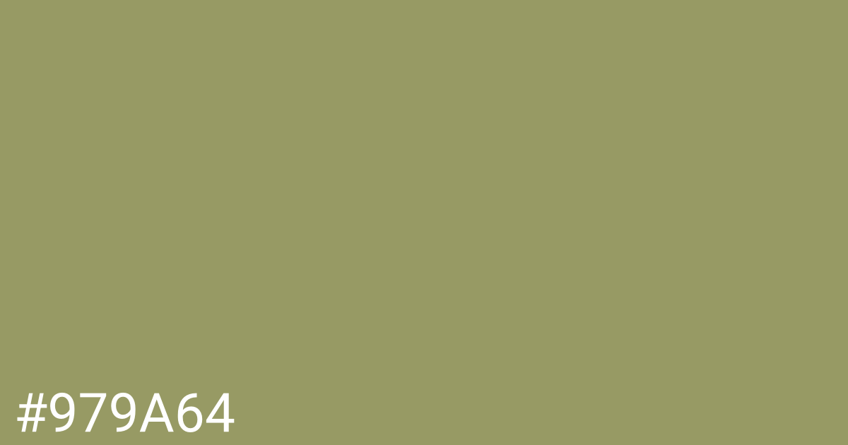 Hex color #979a64 graphic