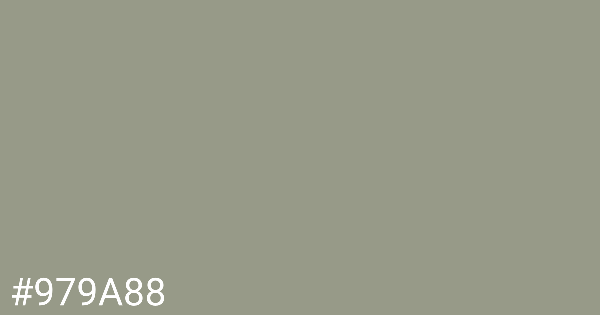 Hex color #979a88 graphic