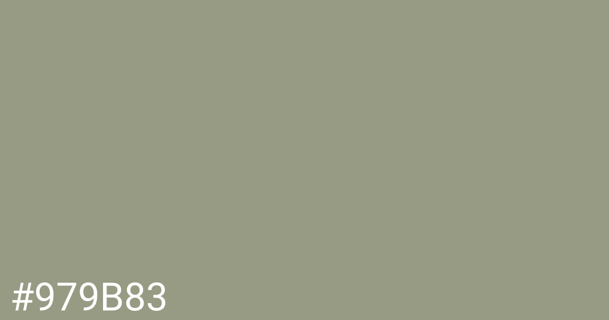 Hex color #979b83 graphic