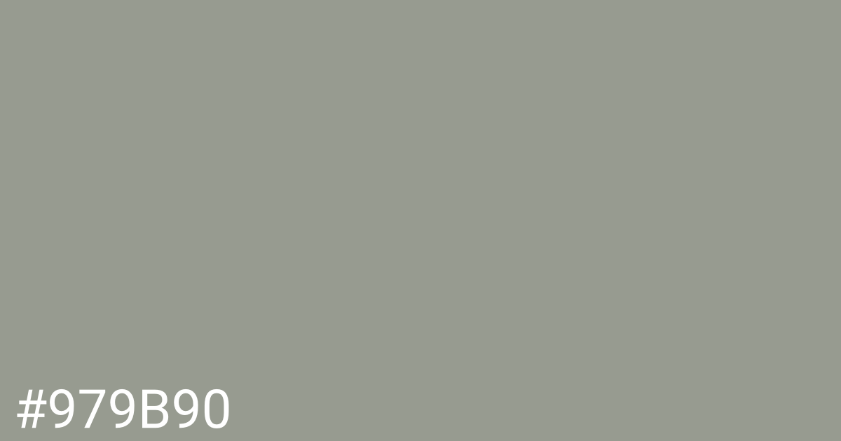 Hex color #979b90 graphic