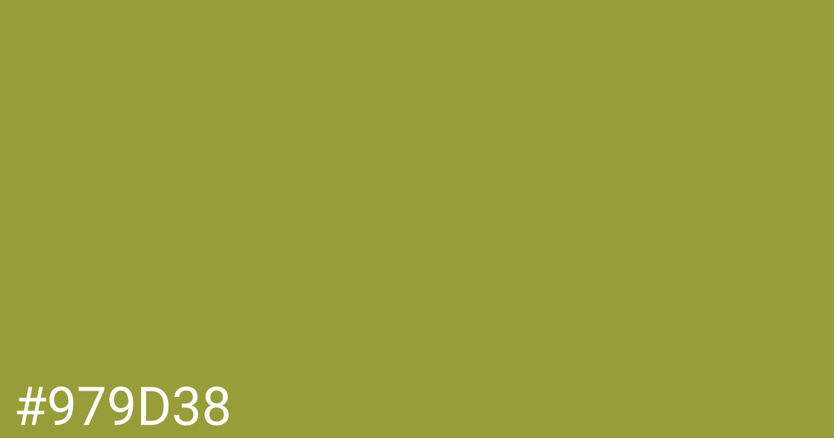 Hex color #979d38 graphic