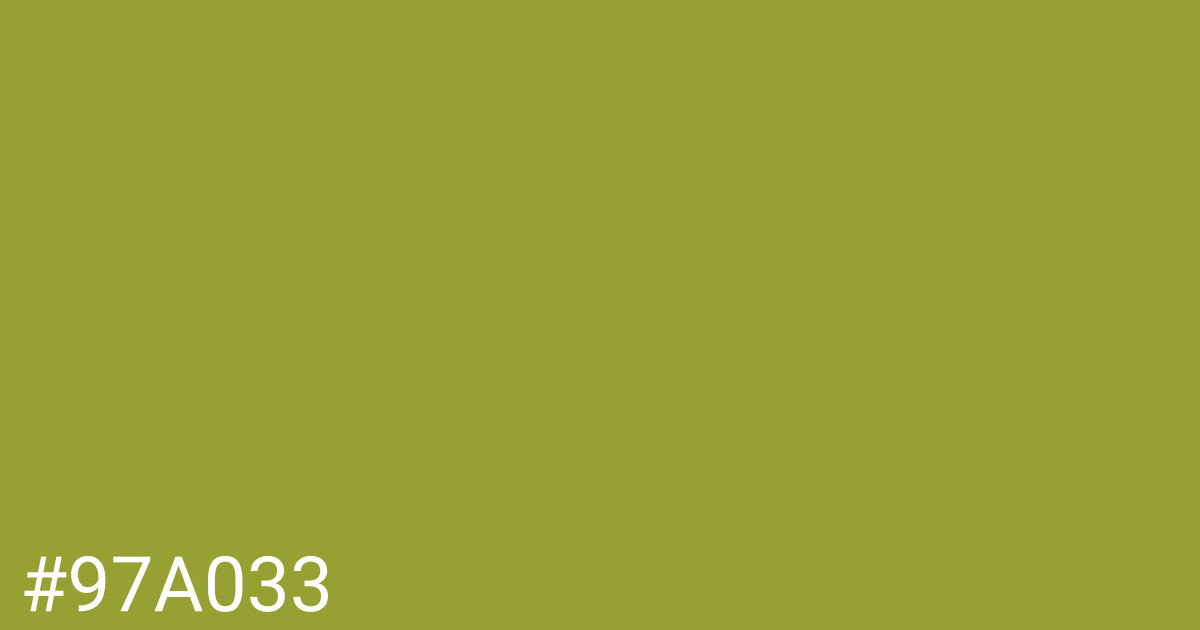 Hex color #97a033 graphic