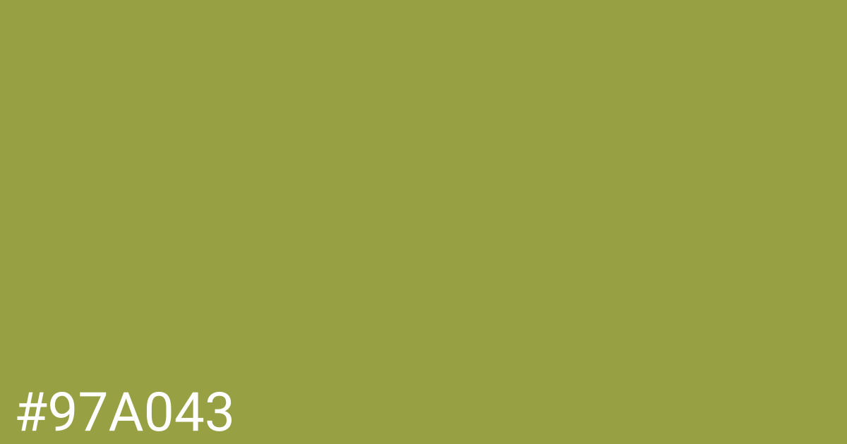 Hex color #97a043 graphic