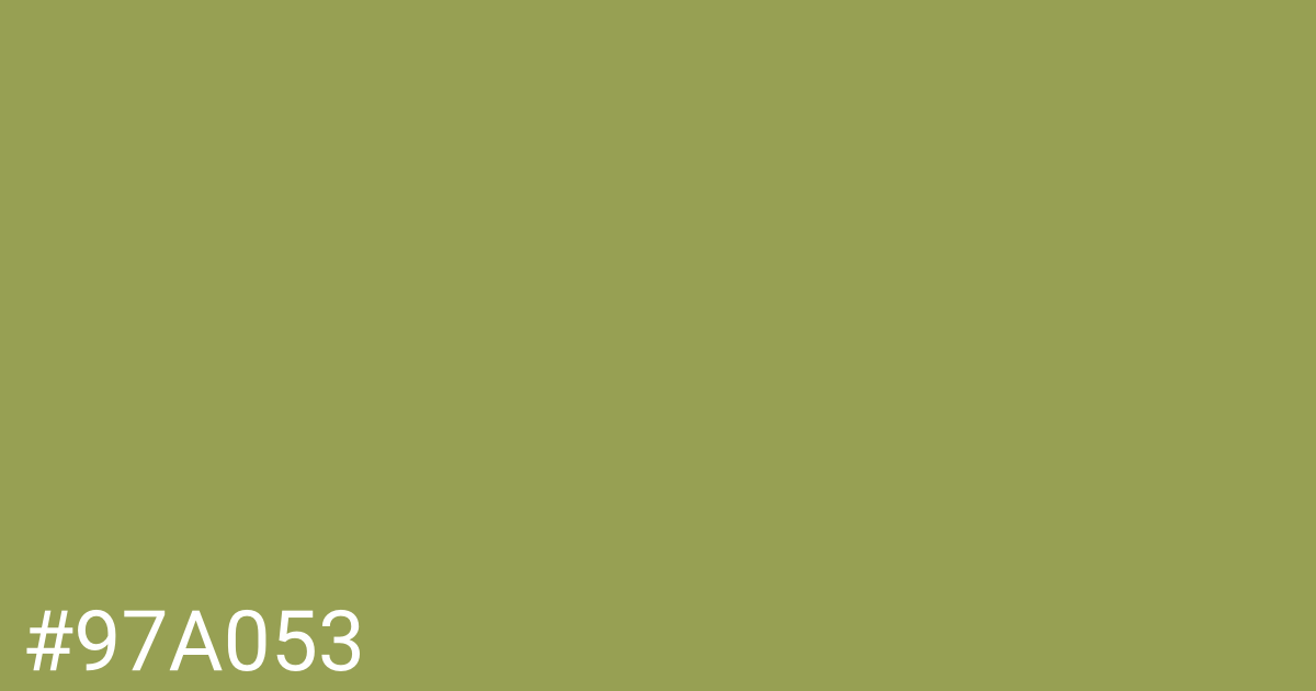 Hex color #97a053 graphic