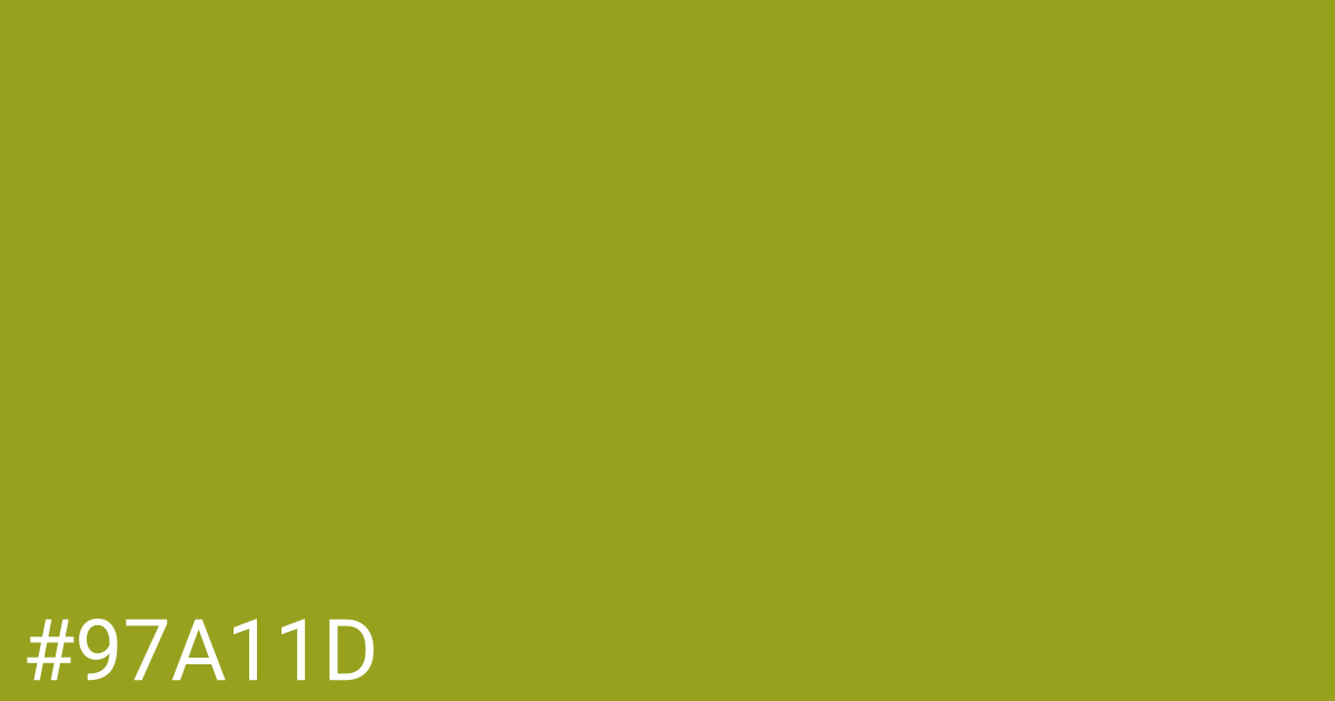 Hex color #97a11d graphic