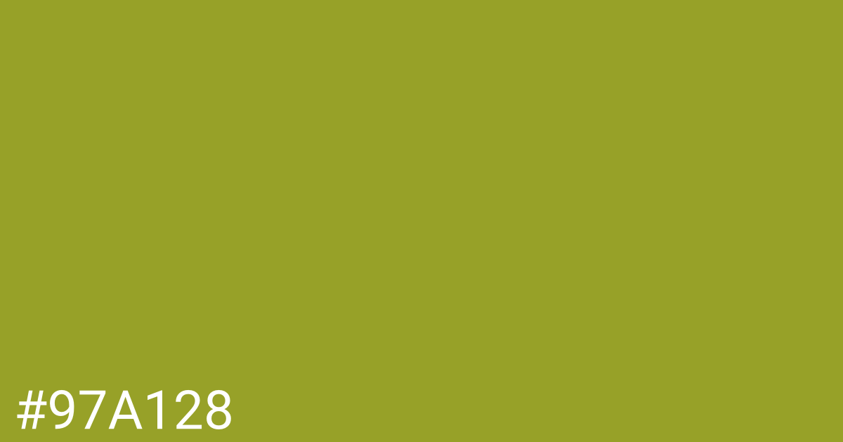 Hex color #97a128 graphic