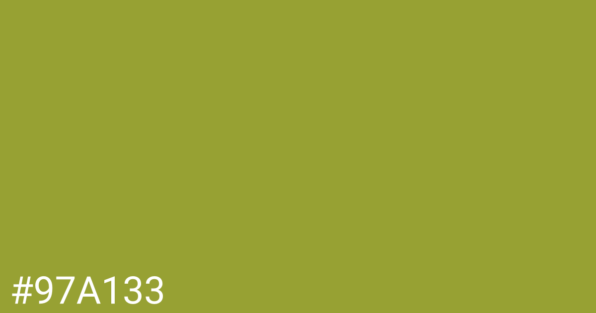 Hex color #97a133 graphic