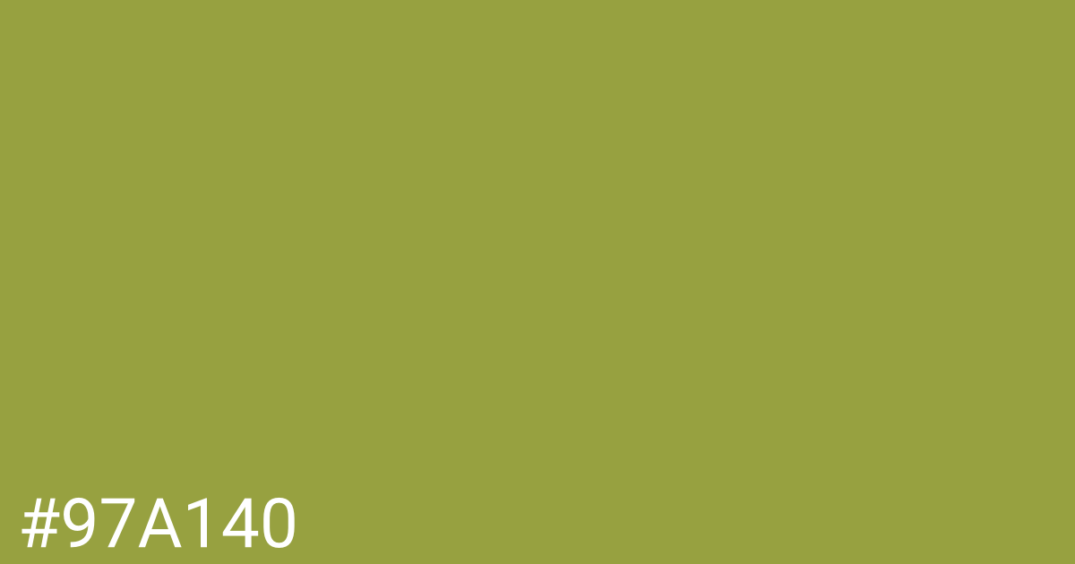 Hex color #97a140 graphic