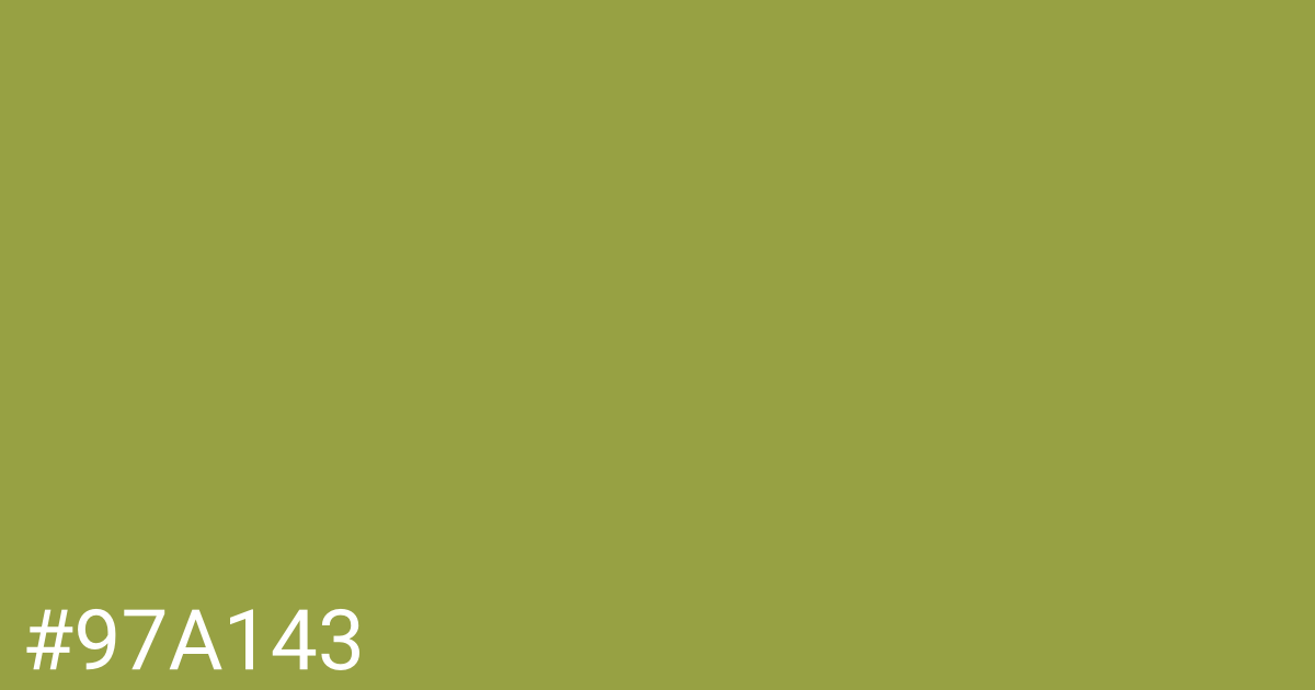 Hex color #97a143 graphic