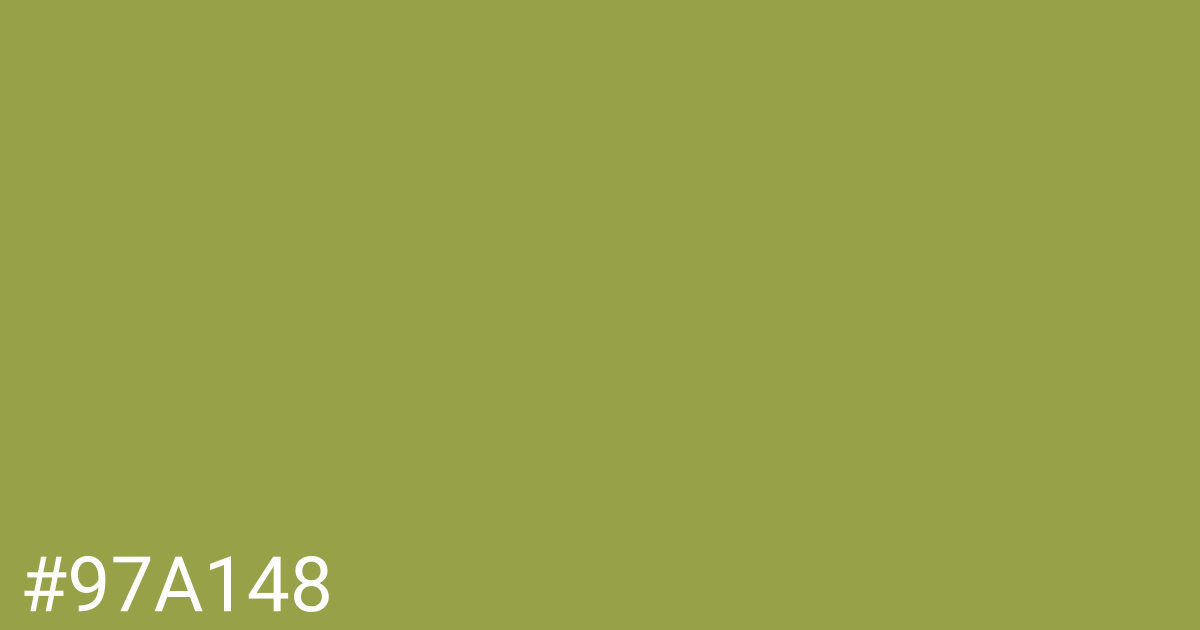 Hex color #97a148 graphic