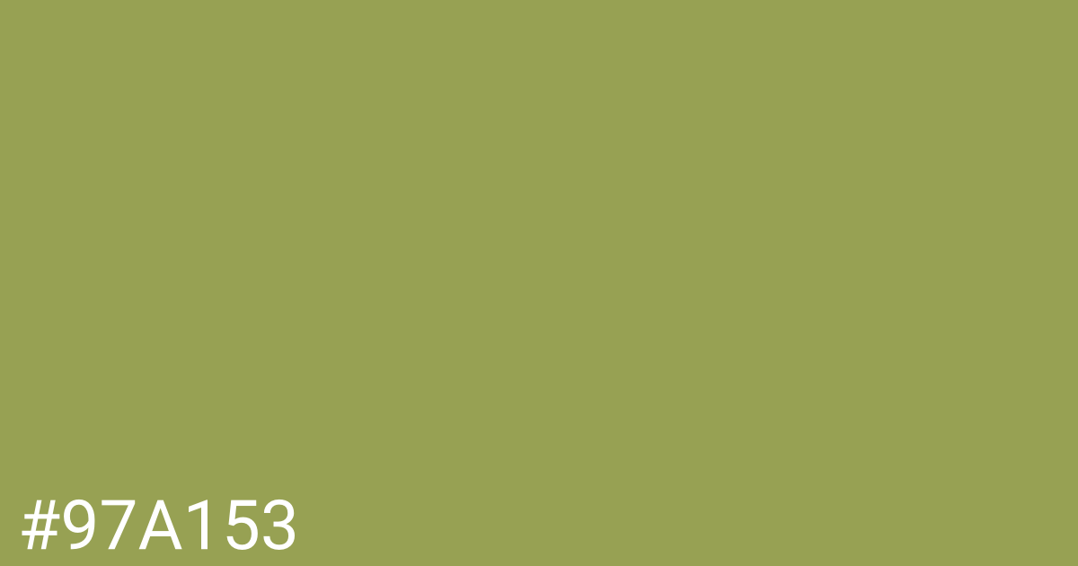 Hex color #97a153 graphic