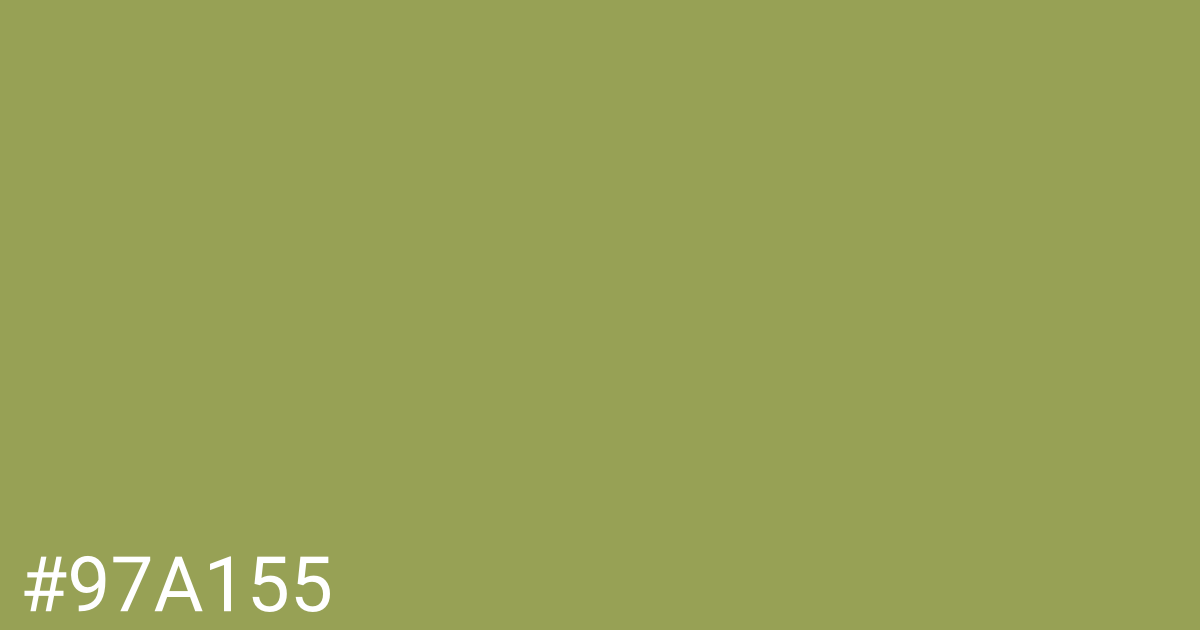 Hex color #97a155 graphic