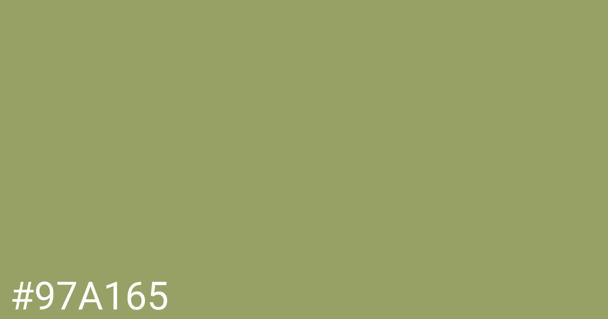 Hex color #97a165 graphic