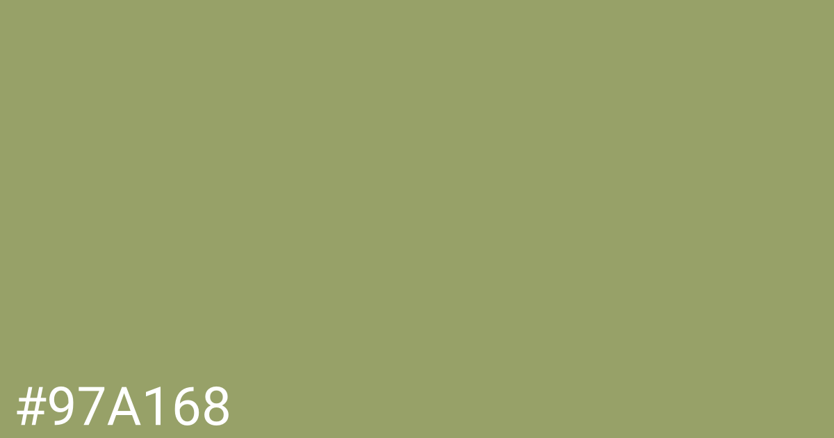 Hex color #97a168 graphic