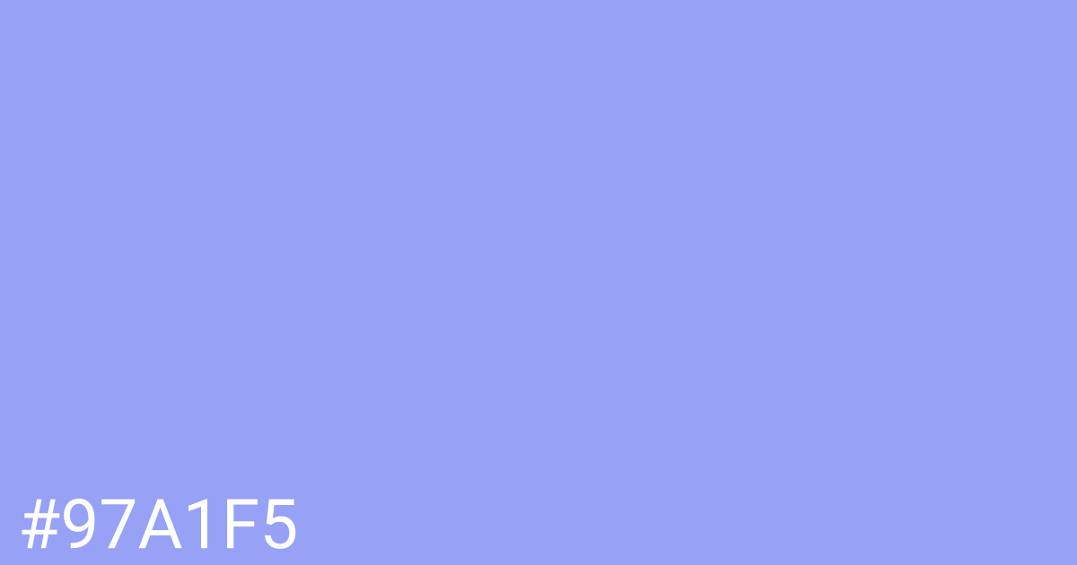 Hex color #97a1f5 graphic