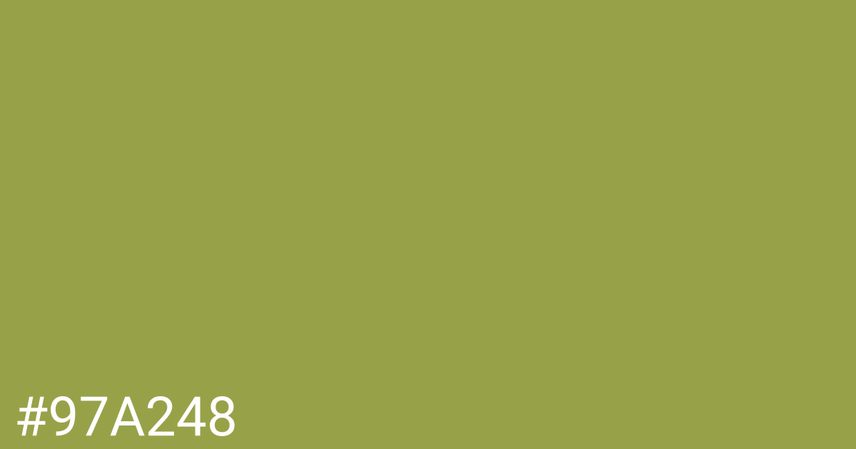 Hex color #97a248 graphic