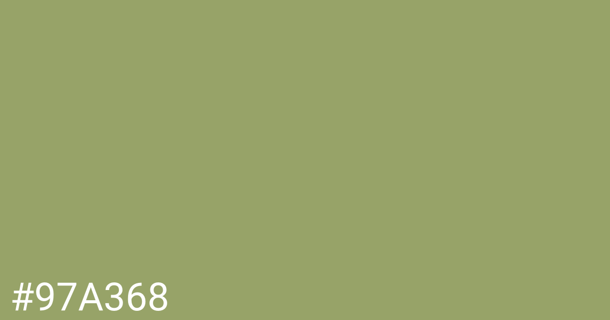 Hex color #97a368 graphic