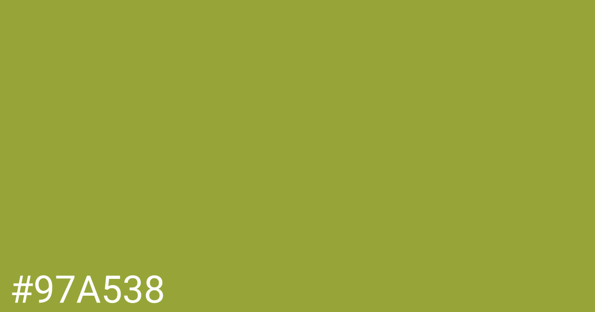 Hex color #97a538 graphic