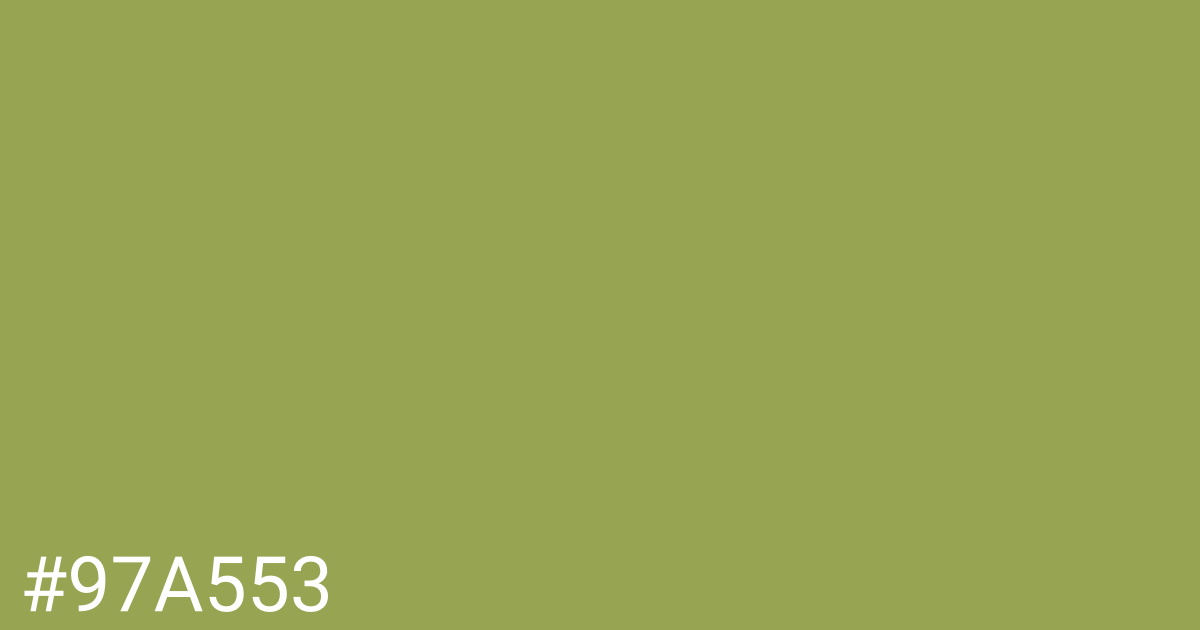 Hex color #97a553 graphic