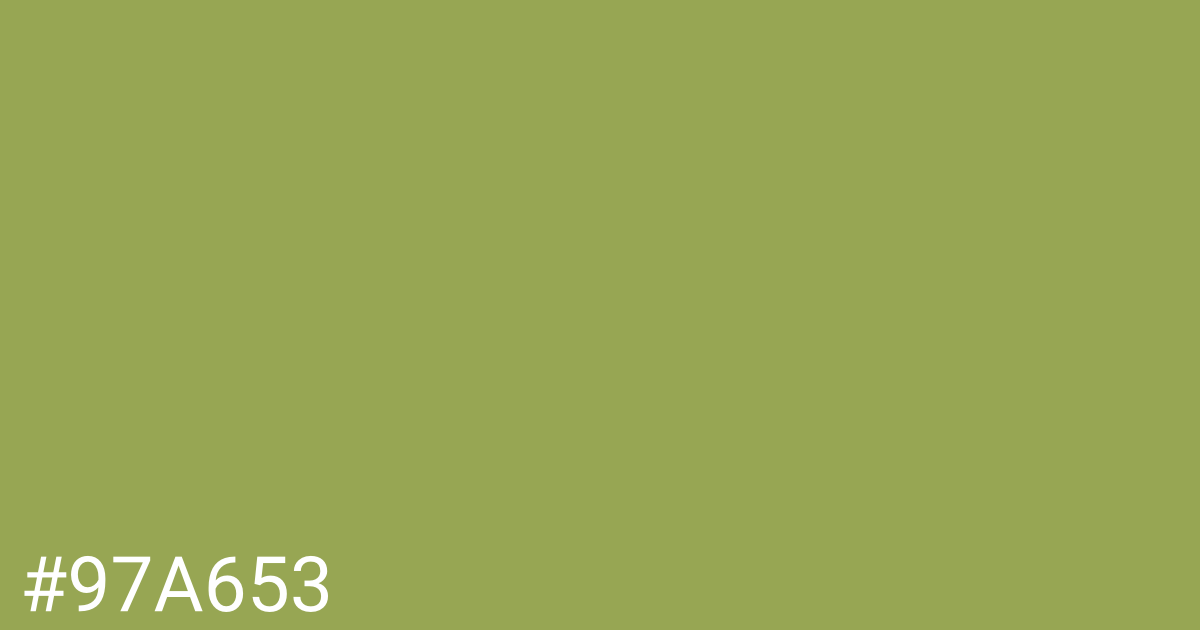 Hex color #97a653 graphic