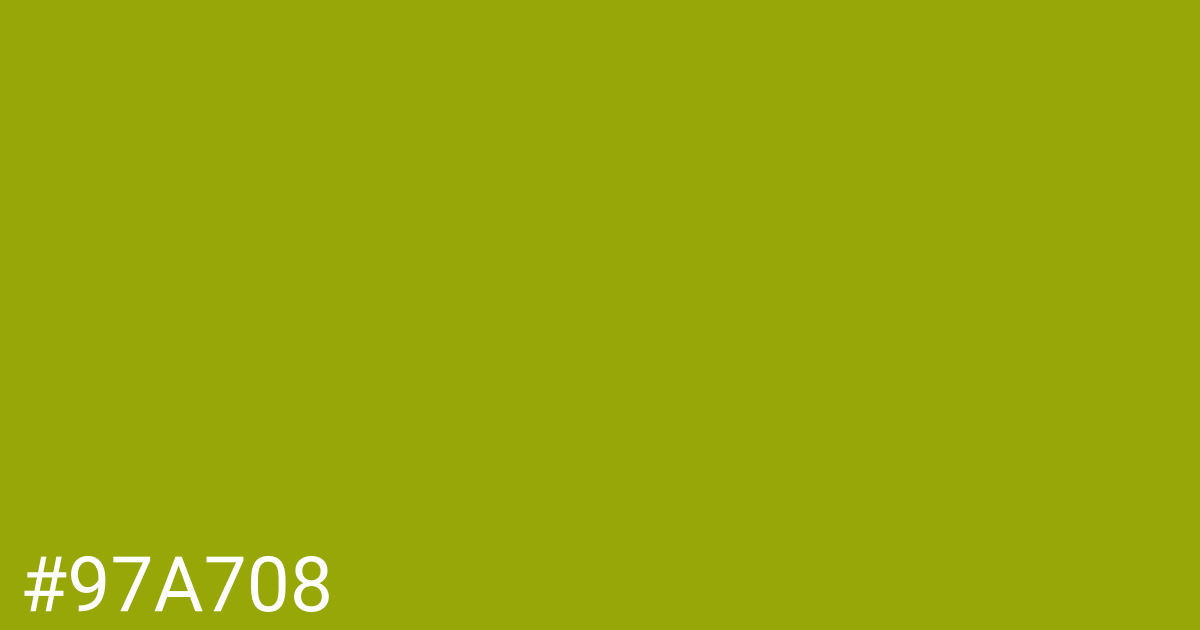 Hex color #97a708 graphic
