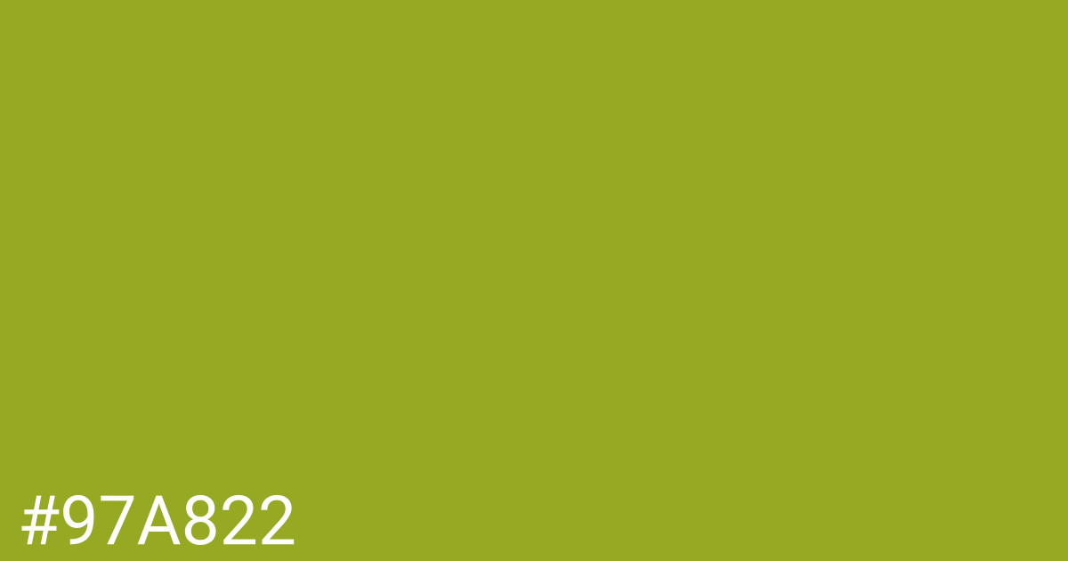 Hex color #97a822 graphic