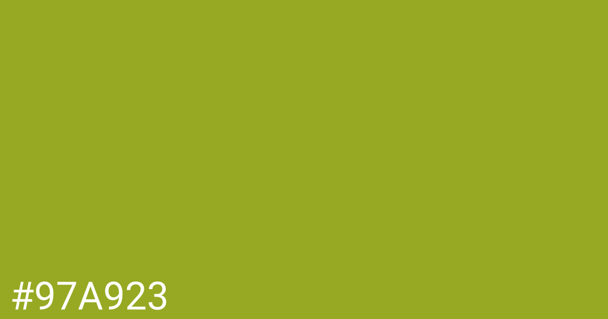 Hex color #97a923 graphic