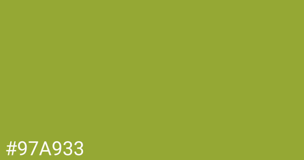 Hex color #97a933 graphic