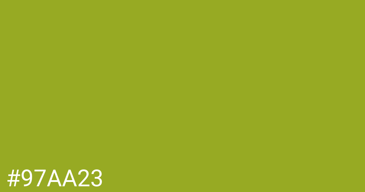 Hex color #97aa23 graphic