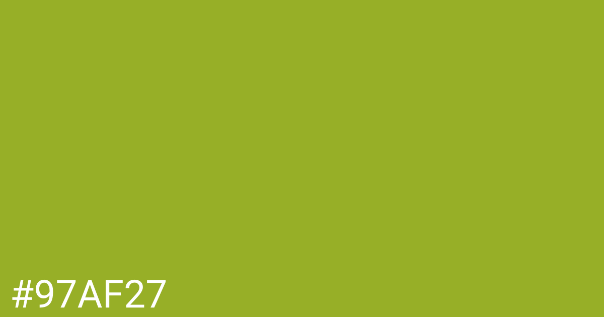 Hex color #97af27 graphic