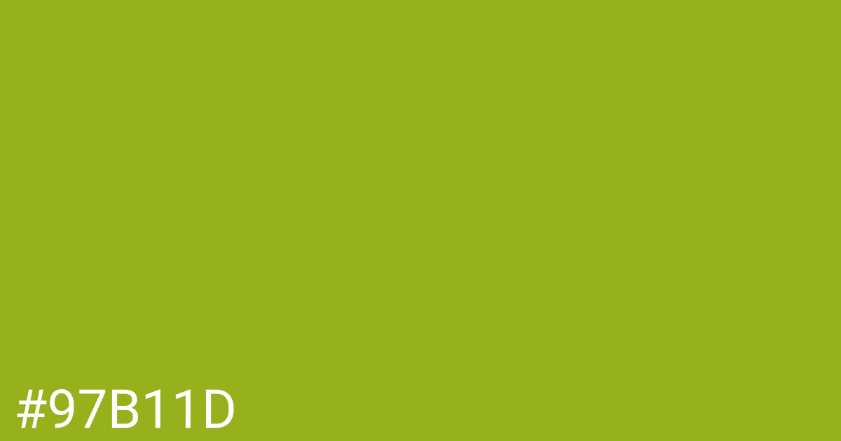 Hex color #97b11d graphic