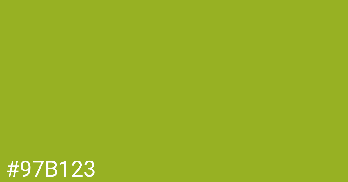 Hex color #97b123 graphic