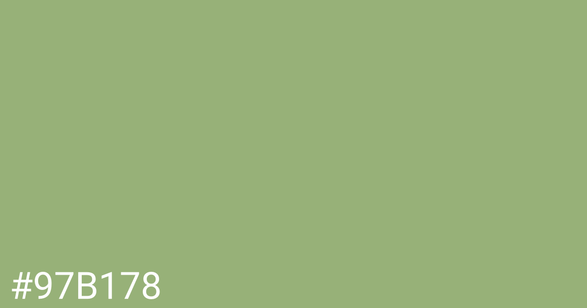 Hex color #97b178 graphic