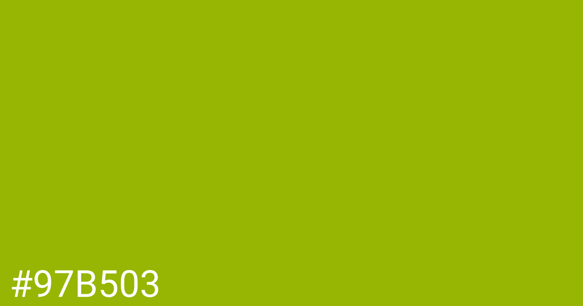 Hex color #97b503 graphic