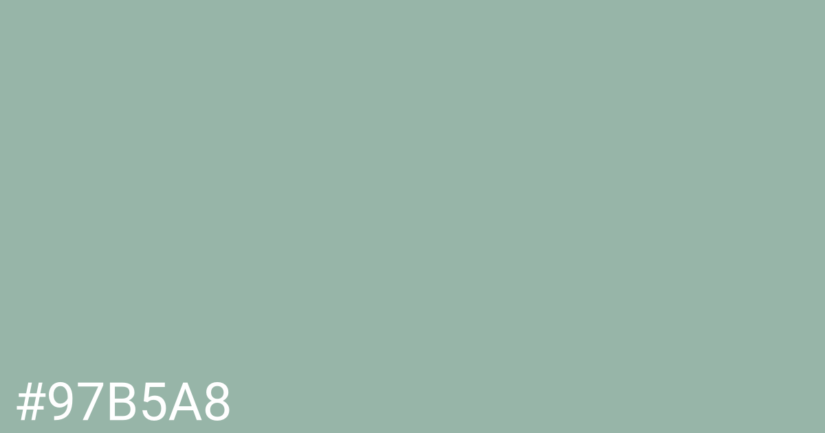 Hex color #97b5a8 graphic