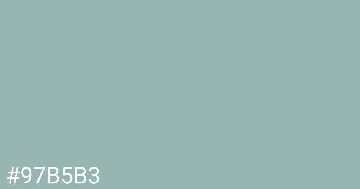 Hex color #97b5b3 graphic