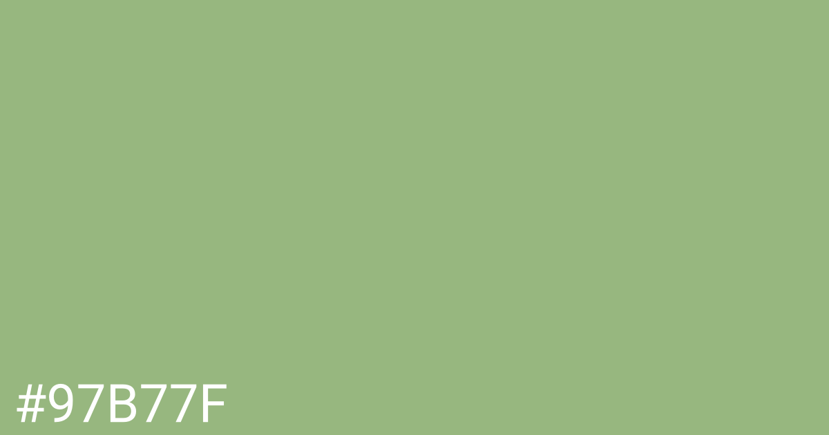 Hex color #97b77f graphic