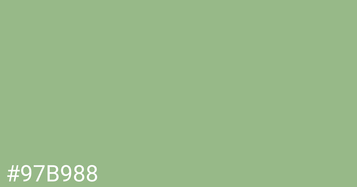 Hex color #97b988 graphic