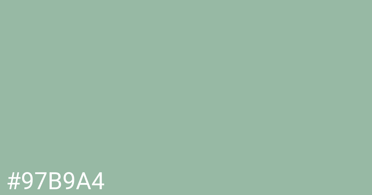 Hex color #97b9a4 graphic