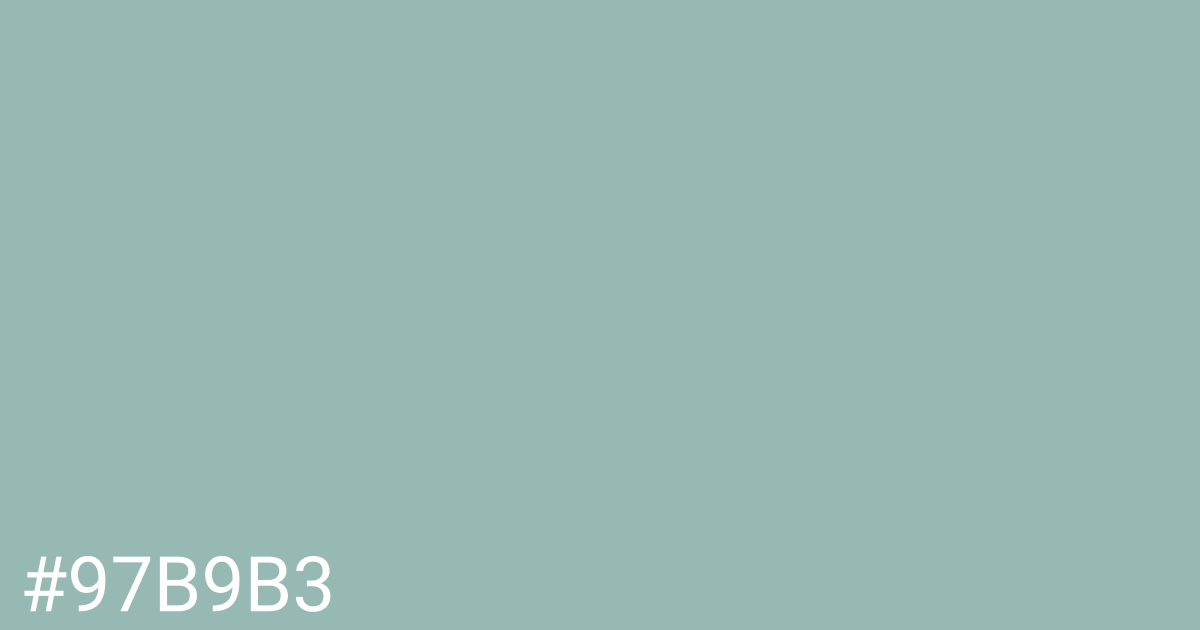 Hex color #97b9b3 graphic