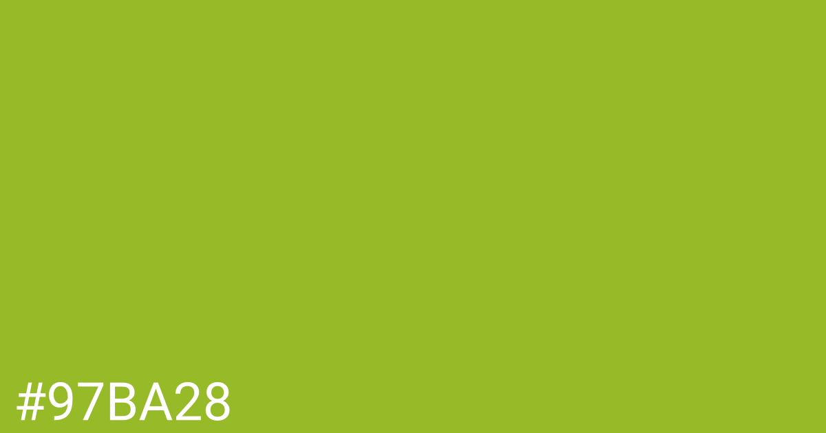 Hex color #97ba28 graphic