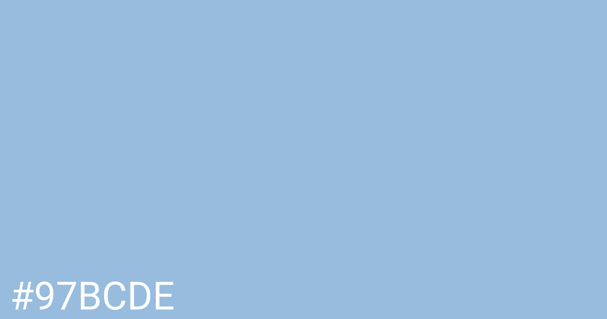 Hex color #97bcde graphic