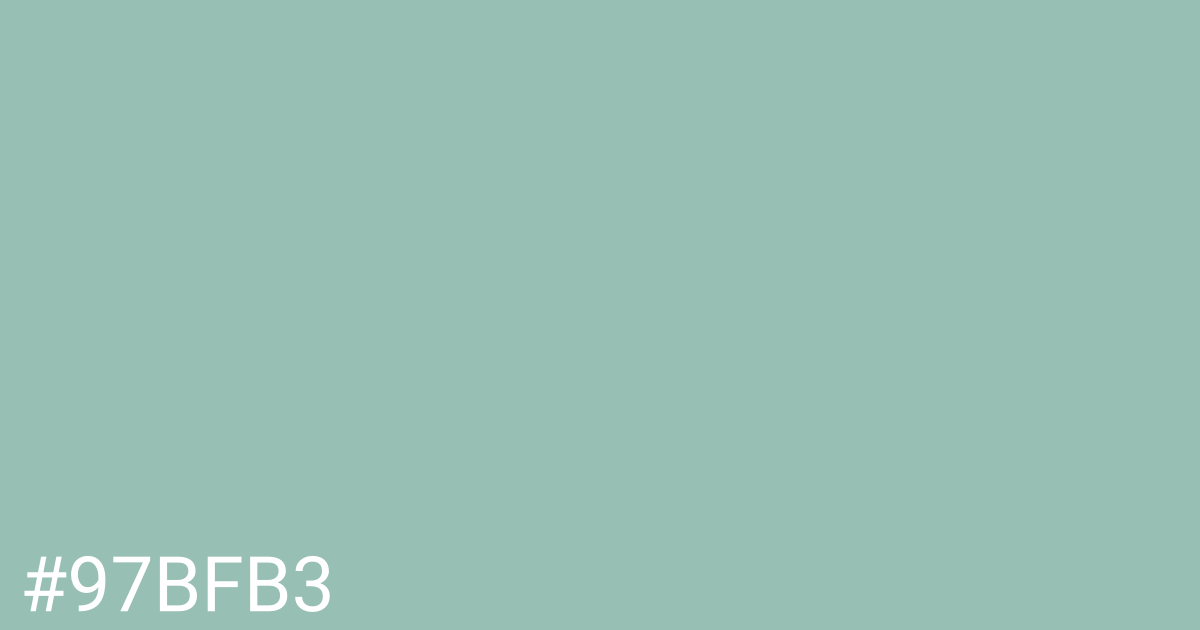 Hex color #97bfb3 graphic