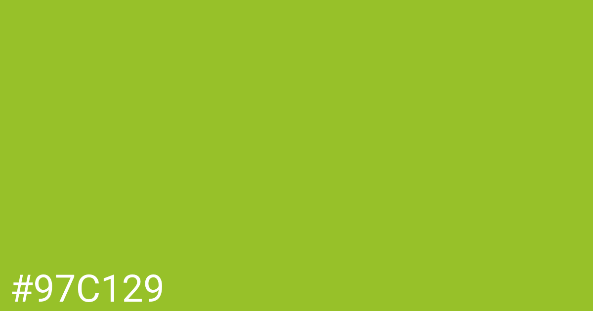 Hex color #97c129 graphic