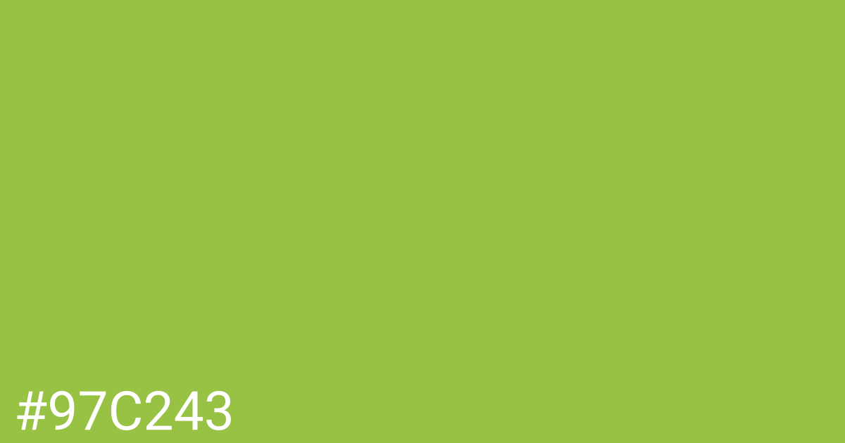 Hex color #97c243 graphic