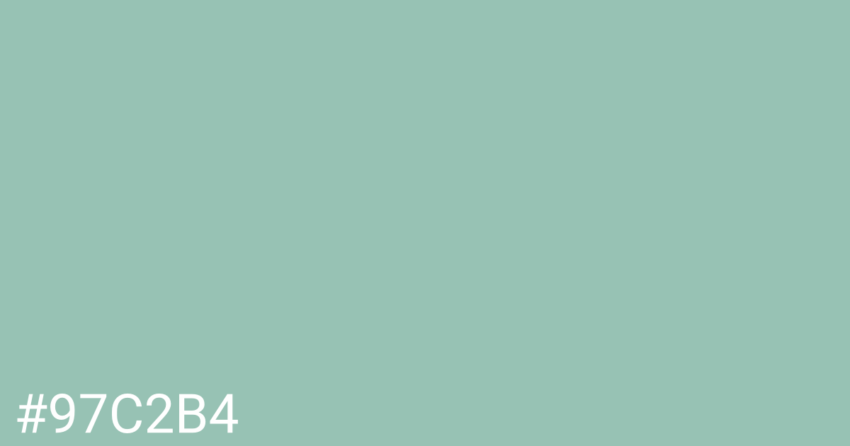 Hex color #97c2b4 graphic