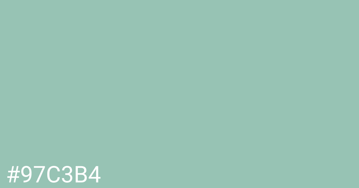 Hex color #97c3b4 graphic