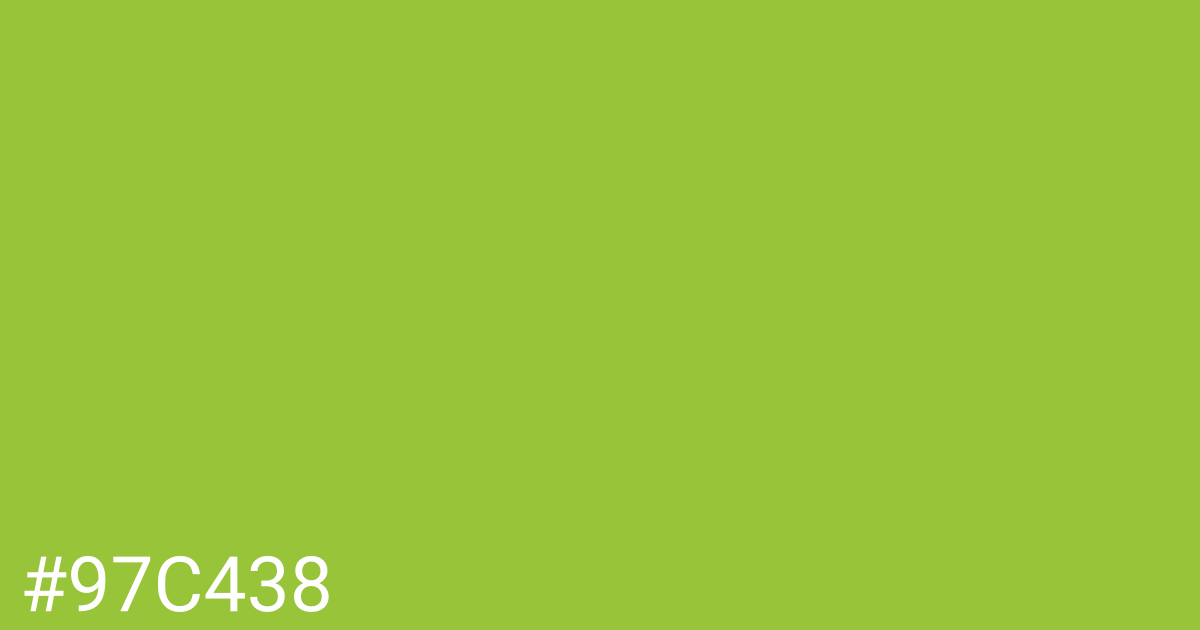 Hex color #97c438 graphic