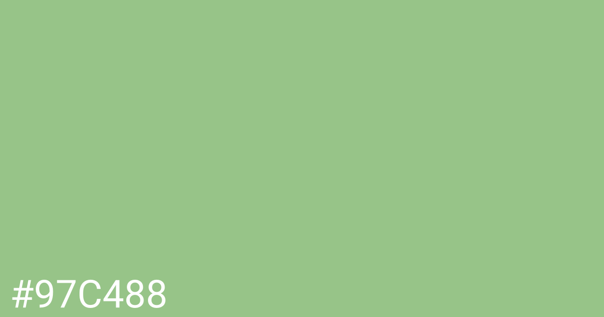 Hex color #97c488 graphic